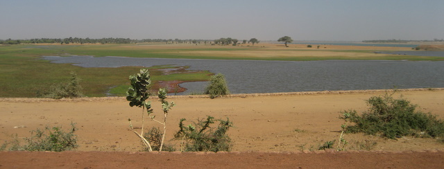 Beim Niger-Damm in Markala