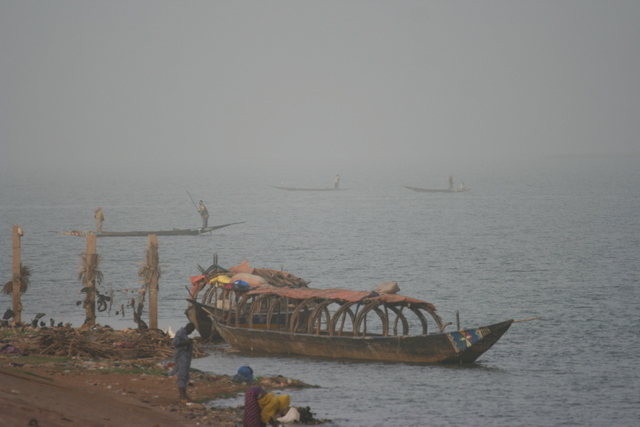 Morgennebel am Niger