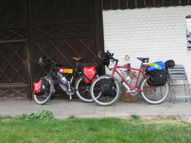 Hampi und Mamfred vor der Abfahrt